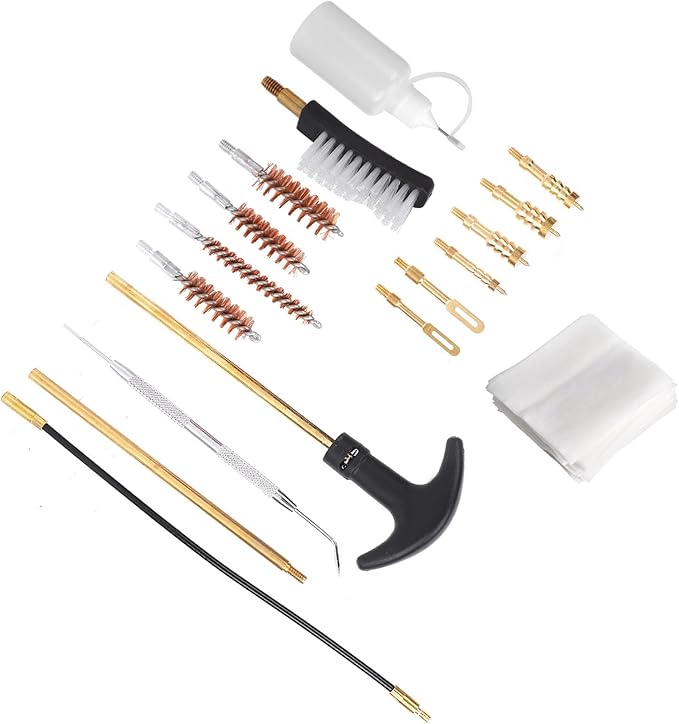 Fine Metal Pipe Fittings Dredge Nylon Brush Auto Electric Appliance Gaps Brush Set Cleaning Kit with Storage Bag for Car Home Office Stainless Steel Nylon Copper Wire 19.5x10.6x4cm