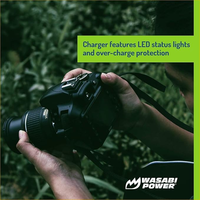 Wasabi Power Dual Battery Charger for Nikon EN-EL18, EN-EL18a, EN-EL18b, EN-EL18c, EN-EL18d, MH-26, MH-33