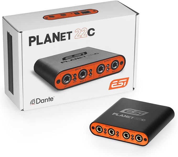 ESI planet 22c | Reference Quality Dante Audio Interface