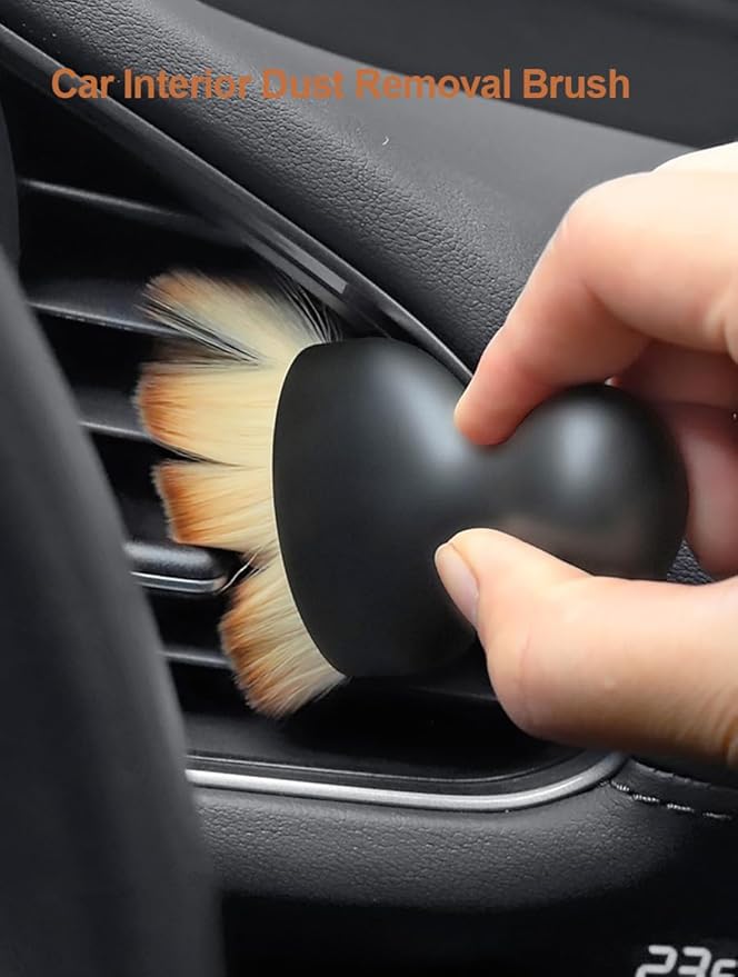 Vinyl Record Brush, Anti-Static Soft LP Record Cleaner, Vinyl Dust Remover Brush with Ultra-Fine Fiber Bristles, Safe for Vinyl LP CD Album Care, Car Interior, Keyboard, Nail Art Dust Brush