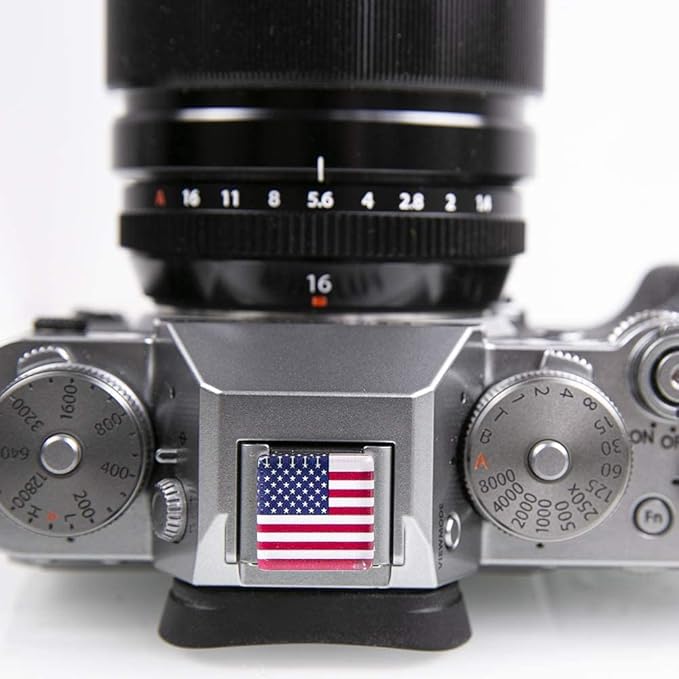 Foto&Tech Camera Hot Shoe Cover Compatible with Sony FX30 FX3 A7R V Full-Frame Cinema Camera (US Flag)
