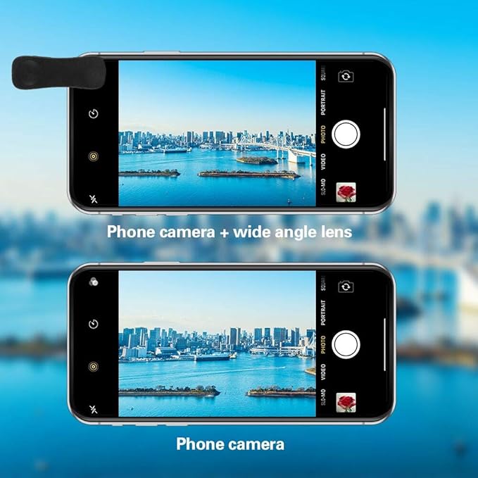Phone Camera Lens Kit (13 Pieces) for iPhone 11 Xs 10 8 7 6 Plus SE Samsung and Most Andriod Phone- Wide Angle Lens & Macro Lens+Fisheye Lens and More