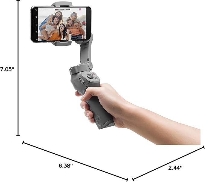 DJI Osmo Mobile 3 - 3-Axis Smartphone Gimbal Handheld Stabilizer Vlog Youtuber Live Video for iPhone Android