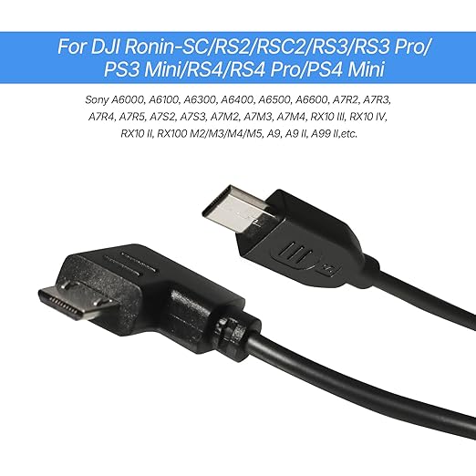 CASYDYEN Camera Shutter Release Cable USB-C to Multi-USB for DJI Ronin-SC/RS2/RSC2/RS3/RS3 Pro/PS3 Mini/RS4/RS4 Pro Stabilizer,for SN A6400 A6600 A7R4 A7R5 A7S3 A7M4 Camera RSS Control Cable 30C