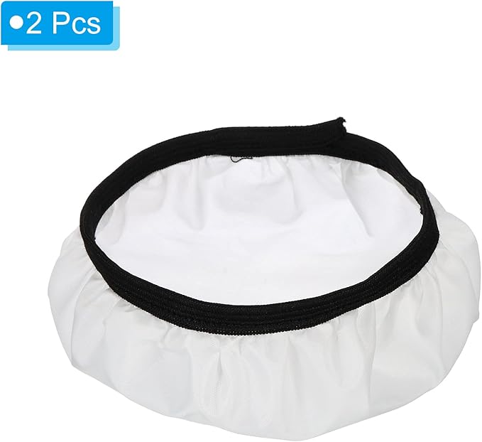 PATIKIL 7" 18cm Soft Diffuser Lamp Cover, 2 Pack Cloth Diffuser Strobe Reflector Lamp Sock for Flash Light Beauty Dish Photography Studio, White