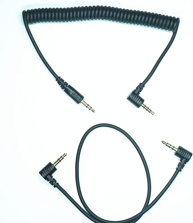 3.5MM-SL2(TRRS3.5) for Leica Camera Shutter Release Cable is Suitable to SL2/SL2S/SL3/SL3S Focusing and Photography Cables Focusing and Photo-Taking Function (3.5mm-SL2 2pcs)