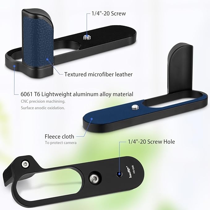 Haoge HG-Q2B Hand Grip Bracket Holder Designed for Leica Q2 Camera Body