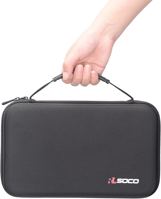 RLSOCO Battery Organizer Storage Case - Waterproof Holder Stores Up to 120+ Batteries: AA AAA C D 9V and More - Black (Case Only,Batteries ＆ Battery Tester are Not Included)