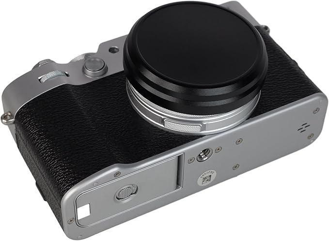 Foto&Tech Metal Lens Front Cover Fuji X100V Accessories, Fuji Lens Cap, Fuji X100V Lens Hood, X100V Lens Hood, X100V Lens Hood (Black)
