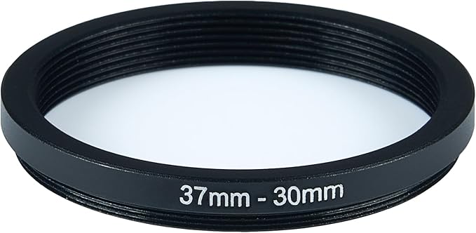 37mm to 30mm Step Down Ring Filter Adapter Metal Ring Step Down Rings Adapter Filter Compatible with All 30mm UV,CPL,ND,Lens Hood,Threaded Lens ect (37mm to 30mm)