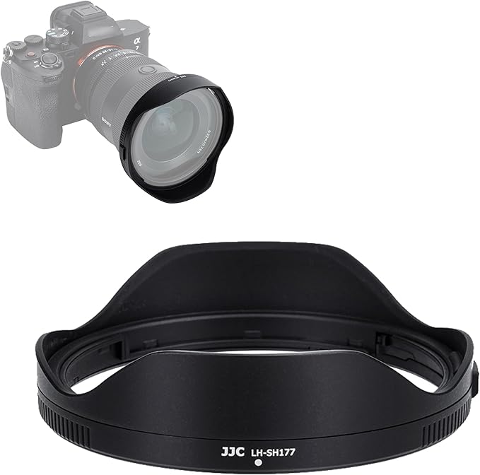 JJC ALC-SH177 Bayonet Reversible Lens Hood Shade for Sony FE 16-35mm f/2.8 GM II Lens SEL1635GM2(Not for 16-35mm f2.8 GM or 16-35mm f4 Lense), Replaces Sony ALC-SH177 Lens Hood
