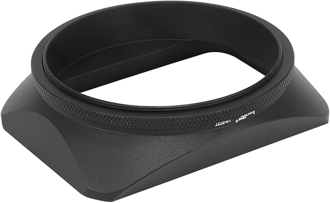 Haoge 72mm Square Metal Screw-in Mount Lens Hood Shade with Cap for 72mm Canon Nikon Sony Leica Leitz Carl Zeiss Voigtlander Nikkor Panasonic Fujifilm Olympus Lens and Other 72mm Filter Thread Lens