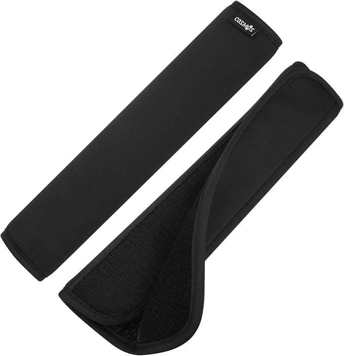 Cosmos 2 Pcs Neoprene Shoulder Strap Pads Universal Cushion Shoulder Pad Replacement for Laptop Bag, Messenger, Travel Duffel, Guitar, Car Seat Shoulder Strap Padding, 10 in, Anti-Slip Design