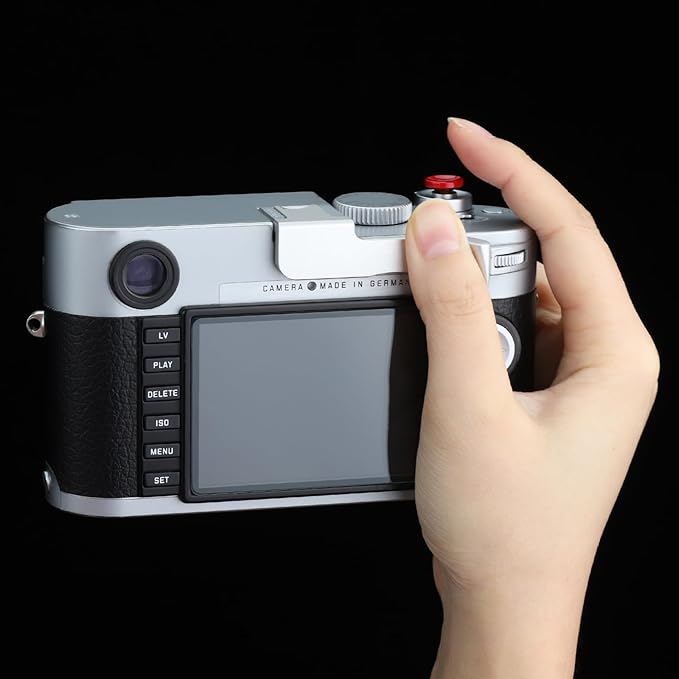 Haoge THB-M24S Metal Hot Shoe Thumb Up Rest Hand Grip for Leica M Typ240 M240, M-P Typ 240 M240P, M Typ262 M262, M-D Typ 262 Camera Silver