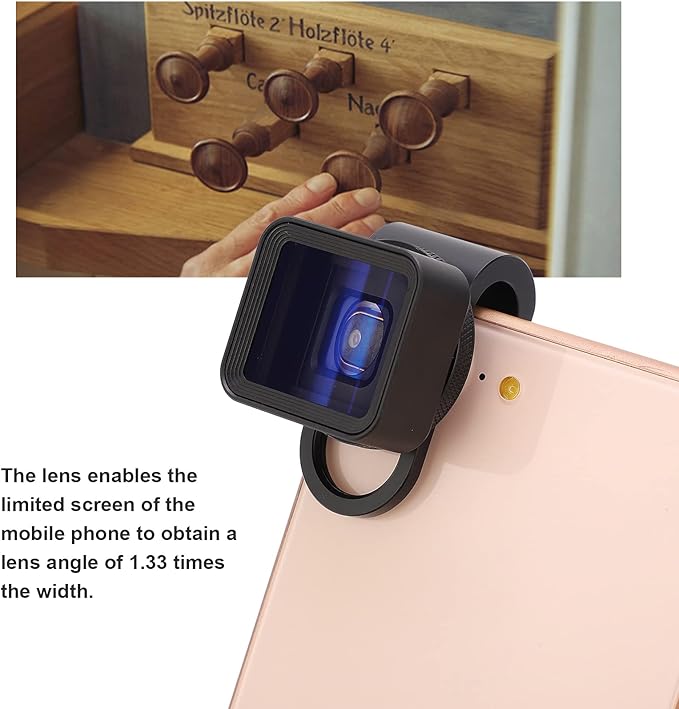 Anamorphic Lens for Mobile Phones: 1.33X Widescreen Filmmaking Lens