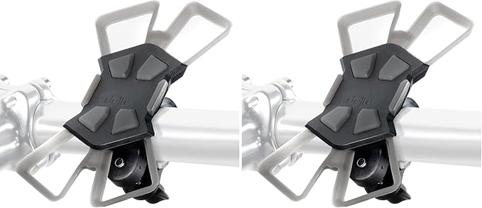 Delta Cycle Xmount Bicycle Phone Holder - Adjusts to Any Handlebar & Fits Any Phone or iPhone - Easily Accessible Bike Accessories (Pack of 2)