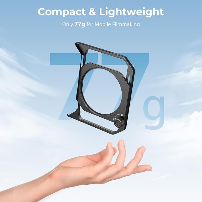 SMALLRIG 67mm Threaded Filter Adapter with Detachable Sun Hoods for Universal Phone Cage 4704/4597/5275/5276/4299B,for iPhone, for Samsung & Smartphones - 5277