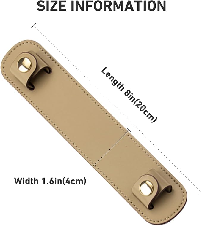Shoulder Strap Pad Replacement,Microfiber Leather Strap Pads Detachable Cover for Tote Bag
