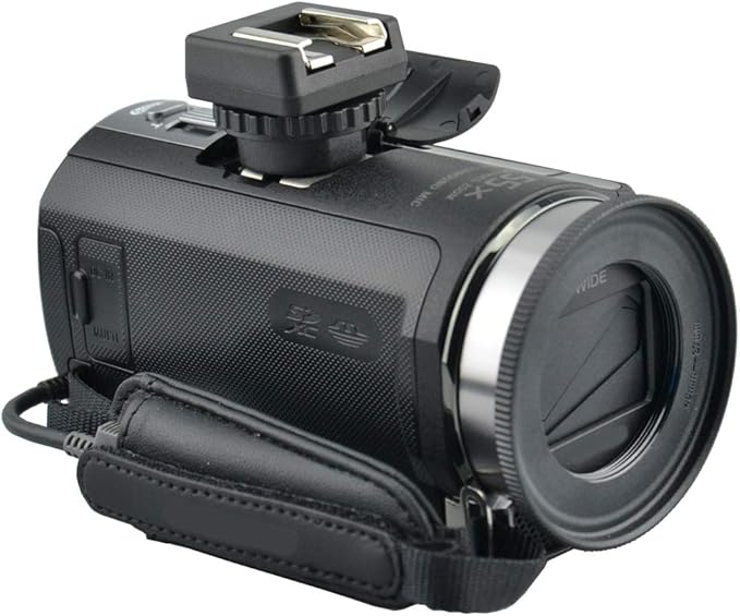JJC Microphone & LED Light Cold Shoe Adapter Converter for Sony FDR-AX53 AX43 AX45 AX33 AX60 AX100 AX700 HDR-CX675 CX680 CX900 CX400E CX510E CX610E and More Sony Camcorder with Multi Interface Shoe