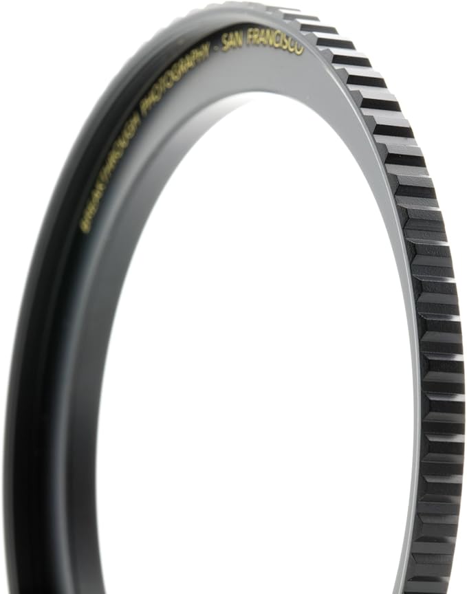 Breakthrough Photography 58mm to 82mm Step-Up Lens Adapter Ring for Filters, Made of CNC Machined Brass with Matte Black Electroplated Finish