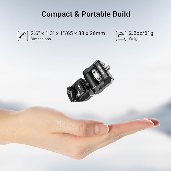 NEEWER Quick Release Monitor Mount for Phone Cage, Video Rig Stabilizer Mobile Photography Accessories Holder Compatible with iPhone Samsung Android F700 Camera Field Monitor, PA127