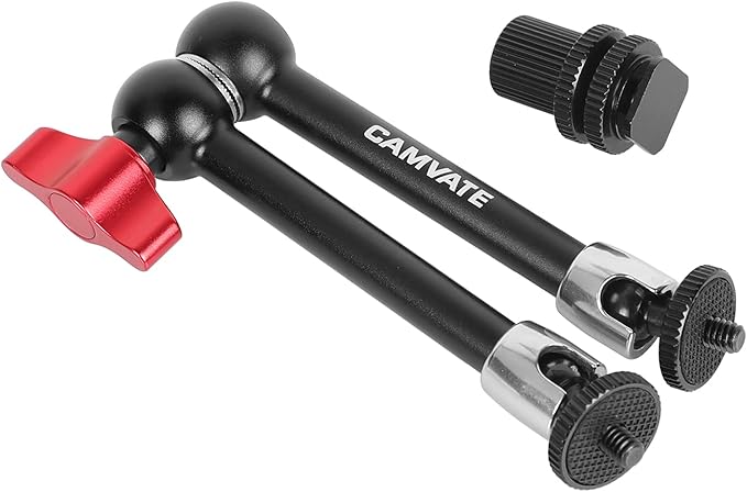 CAMVATE 11 inch Adjustable Articulating Friction Magic Arm Compatible with LCD Monitor, DSLR Camera Rig, LED Lights, Flash Light - 1477