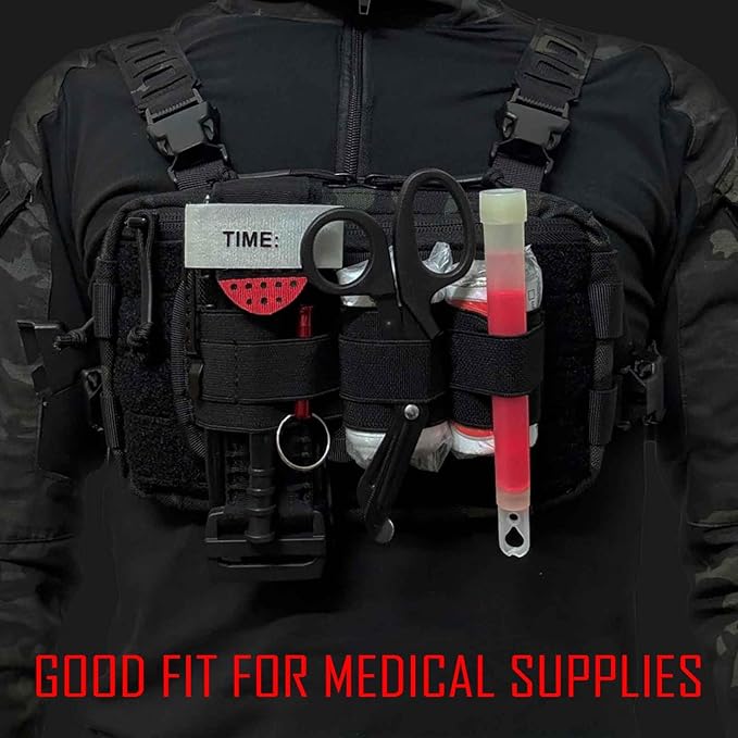 3 Piece EDC Elastic Bag Insert Pouch Panel Hook Backed Accessories Holder, Tactical Backpack Insert Modular Organizers and Storage Pouch
