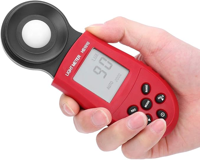 Digital Lux Meter Light Meter Handheld Illuminance Tester for Indoor Lighting Plants Photography Home and Office Use