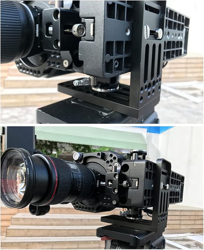 Camera L Bracket Lock On Quick Release Plate for Canon Nikon Sony 4K Video Camcorder DSLR 3/8" 1/4" Vertical Shooting FX3,FS5,FS7,FX6,FX8,FX9,NX80,XC10,XC15,NX100,Z150 ARRI Alexa Mini Amira up to 20kg