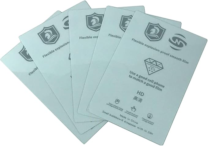 50pcs HD hydrogel film; Mobile phone protective film,LCD display clear protective film; universal screen protector for cutting machine; 7 inch TPU flexible protective cutting film