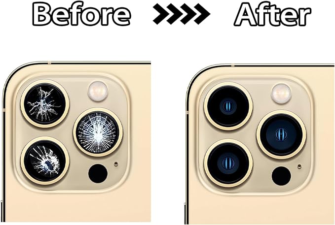 iPhone 13 Pro 3pc Singer Camera Lens Replacement Set - Glass & Sapphire Adhesive, Toolkit Included