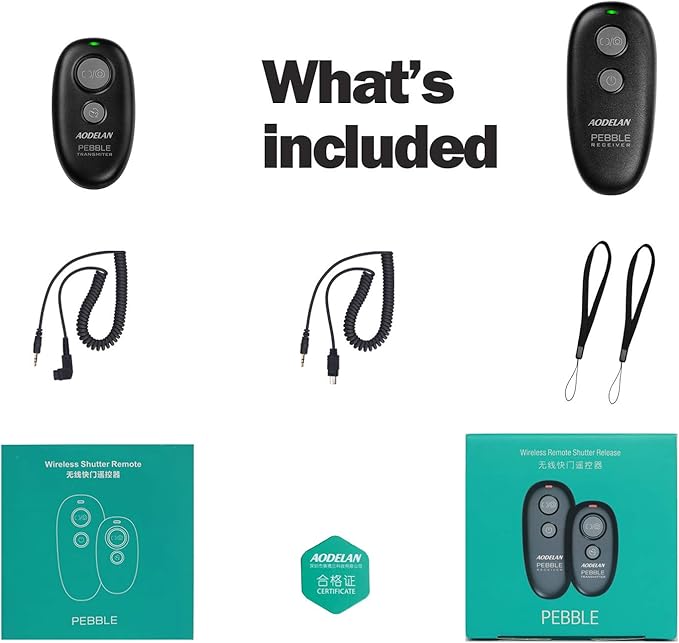 AODELAN Camera Wireless Shutter Release Remote Control for Sony Alpha a7 A7R A7RIII A77II A6000 A3000 A6300 A500 A200 A5100 A9 A560 A700 A850 HX300 RX100 V(A) RX100 VI, Replace RM-L1AM and RM-SPR1
