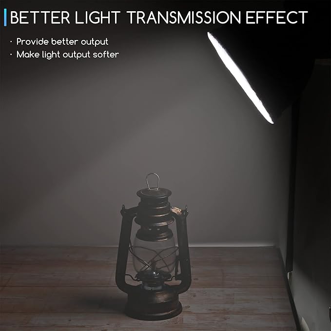 4 Pieces Diffuser Lamp Sock Soft Cover 7 Inches/ 18 cm Standard Cloth Diffuser Light Sock Lampshade Reflector Lamp for Strobe Flash Light Speedlite(White)