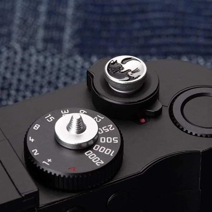 Camera Shutter Button Compatible with FUJIFILM X100VI XT5 XT4 XT3 XT20 XT30 X50 XT200 XPRO2 Soft Release Button for Leica (Taichi Cat)
