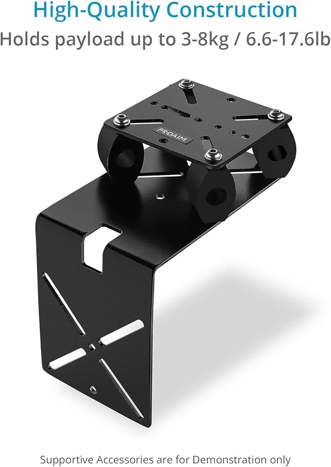 PROAIM PT-Z-10 Mount for PT-Z Cameras - Vibration Isolator with L-Shaped Bracket. Wall Mounting Solution Offers Maximum Payload: 8kg / 17.6lb. Mount.