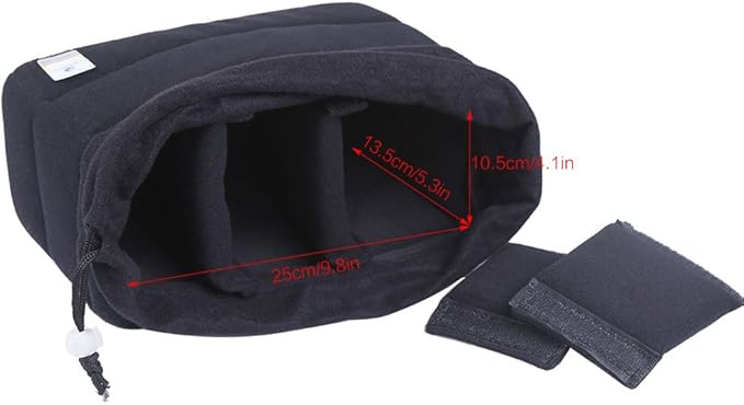 Koolertron Shockproof Camera Photo Bag for SLR TLR Camera Insert Partition Padded Case,Can be Put Directly Into the SLR Camera Bag With Freely Adjustable Compartment