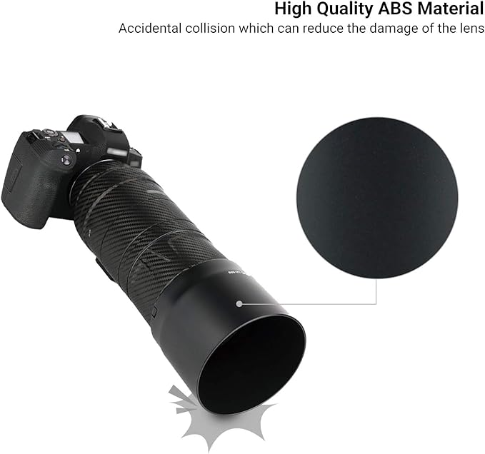 Lens Hood for Canon RF 135mm F1.8 L is USM and RF 600mm F11 is STM Lens,RF 135mm RF 600mm Lens Hood Reversible Lens Shade Replace Canon ET-88B Hood, Compatible with 82mm Filters and 82mm Lens Cap