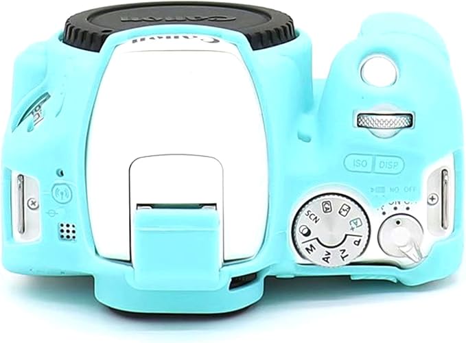 Professional Secure Silicone Camera Cover Housing Rubber Protective Body Skin Bag for Canon EOS 200D Rebel SL2 DSLR Camera and Canon EOS Rebel SL3 200D II DSLR Camera Case (Blue)