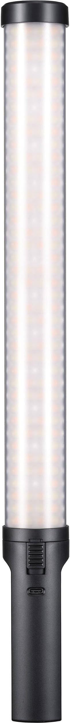 Godox Mini RGB LED Light Stick, 2500–8500K Bi-Color & RGB Wand, 1580 Lux, Built-in Battery, App & Onboard Control, FX Effects, Barndoors, Carry Bag (LC500RMINI)