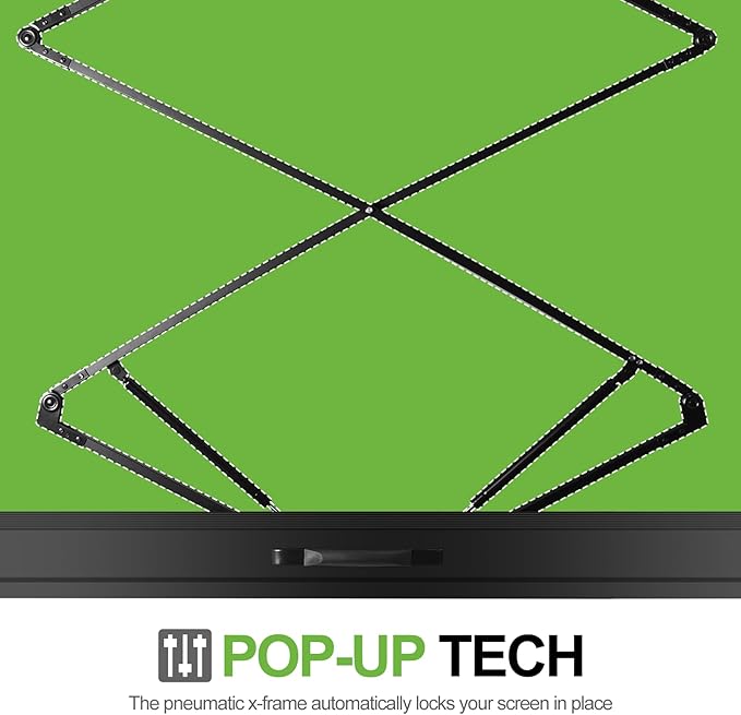 FUDESY 78.7 x 93in Extra Wide Large Collapsible Green Screen Chroma Key Panel, Portable Retractable Wrinkle Resistant Green Backdrop for Streaming, Tiktok, Auto-Locking Frame, Aluminum Hard Case
