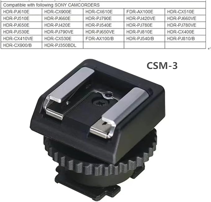 CSM-3 for Sony Camera hot Shoe Converter (for Older Models) Converter to Universal Cold Boot Installation Fill Light, Mack Extension Photography Accessories (CSM-3)