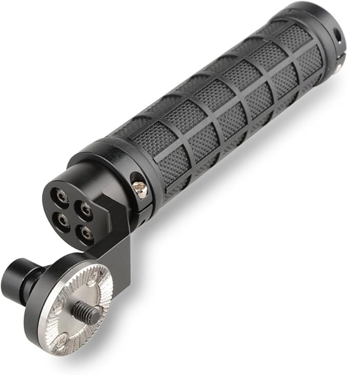 CAMVATE Aluminum Rosette Rubber Handle Grip for Rosette Standard Accessory(Black,M6 Thread,31.8 mm) - 1445