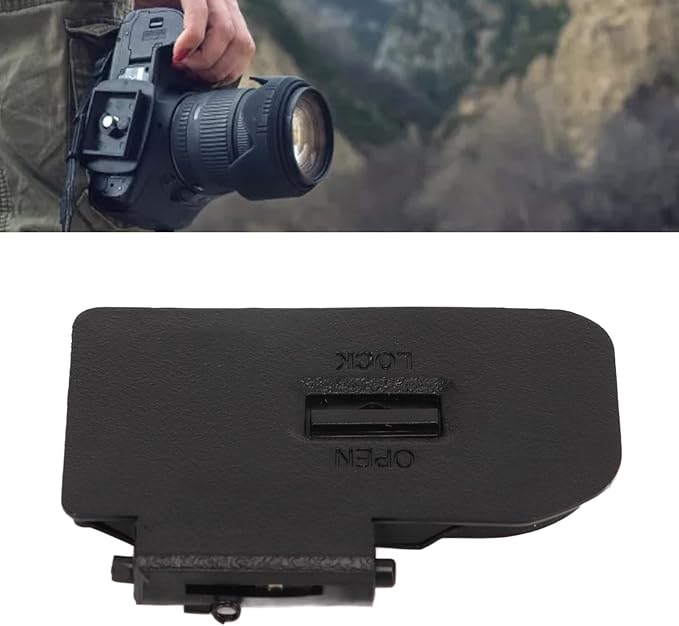 Focket Replacement Camera Battery Cover, Battery Door Case Door Lid Repair Part Battery Door Cover for ILCE 7M4 A7R4 A7S3 FX3 A9M2 Camera