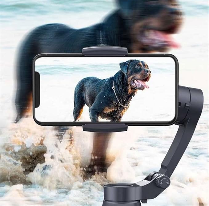 3-Axis Gimbal Stabilizer for Smartphone Live Video Record with Sport Inception Mode Face Object Tracking Motion Time-Lapse