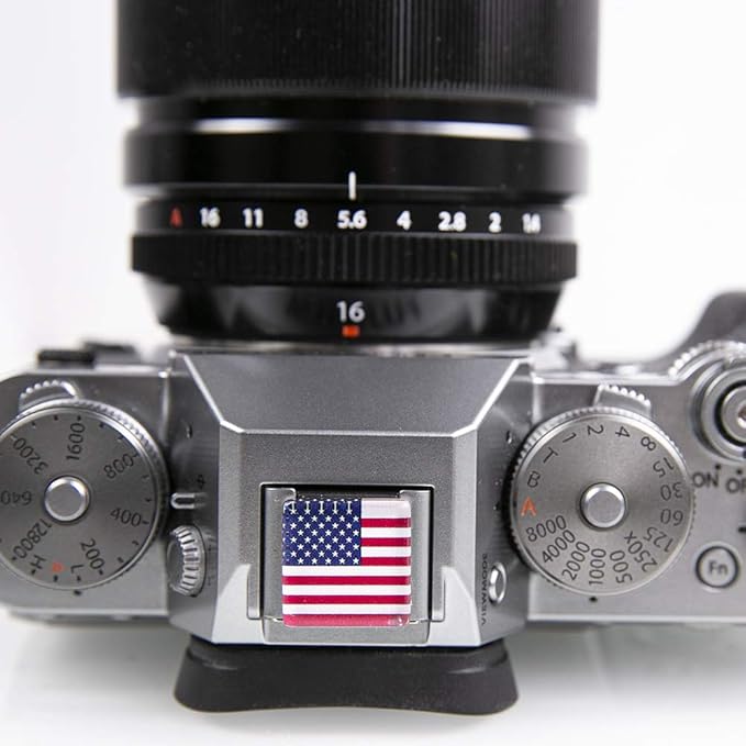 Foto&Tech Hot Shoe Cover Cap Compatible with Canon Nikon Sony Panasonic Fujifilm Olympus Pentax Sigma DSLR/SLR/Evil Camera (American Flag)