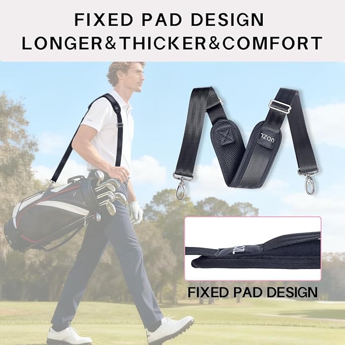 Shoulder Straps 79 inch, Adjustable Thick Soft Fixed Shoulder Pad for Laptop Bag, Messenger Bag, Tool Bag, Luggage