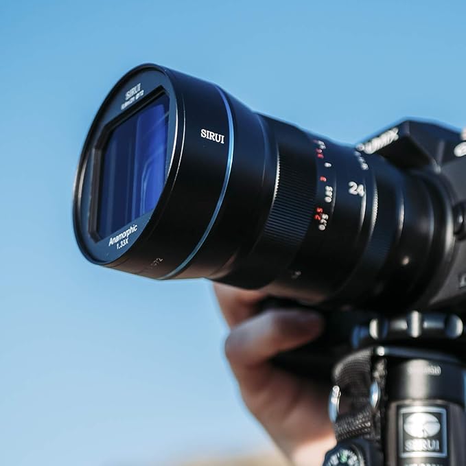 SIRUI 24mm Anamorphic Lens F2.8 1.33X APS-C Camera Lens for EF-M Mount, Blue Flare