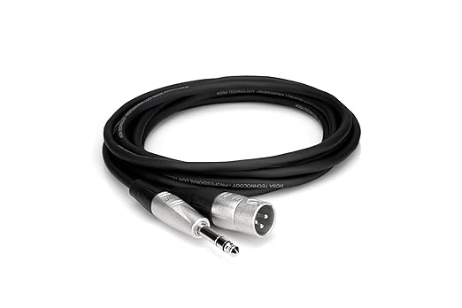 Hosa HSX-050 Pro Balanced Interconnect, REAN 1/4" TRS to XLR3M, 50 Feet