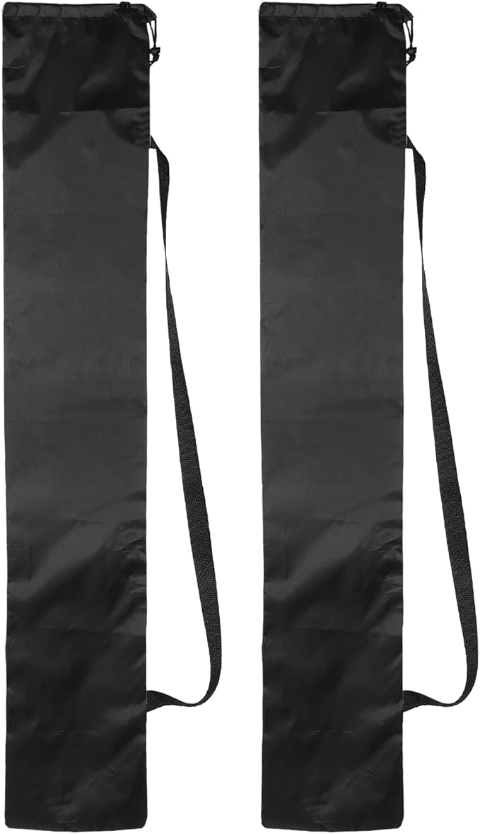 PATIKIL 49 x 9 Inch Tripod Carrying Case, 2 Pack Camera Tripod Carrying Bags Oxford Cloth Padded Bag for Camera Gear Mic Light Stand Sheet Music Photography Accessories, Black