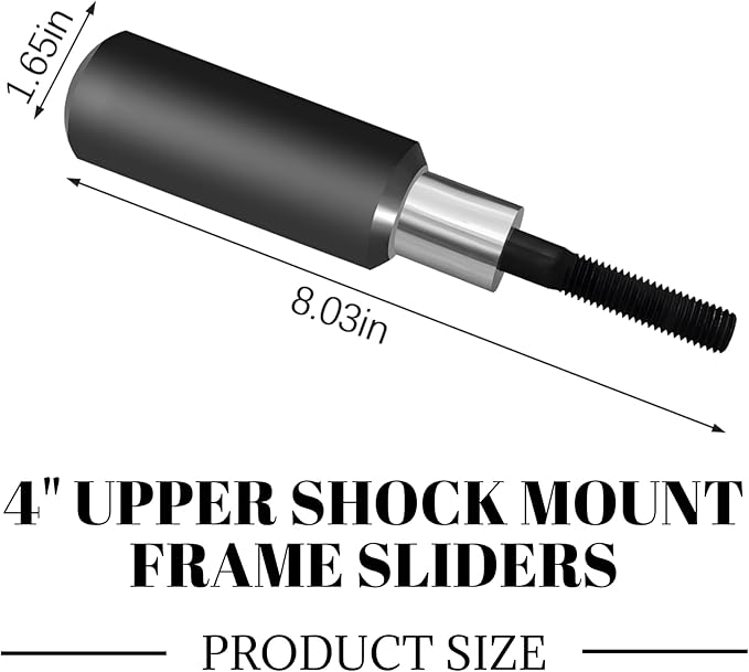 4" Upper Shock Mount Frame Sliders Falling Crash Protector Guards Falling Side Protector No Cut Kits for Harley Sportster XL883 XL1200 2004-2022